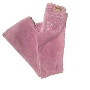 Mudd Corduroy Jeans Vintage Pink Flare Pants Button Fly